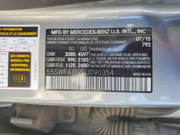 2015 MERCEDES-BENZ C