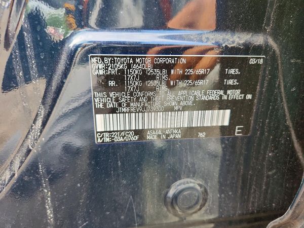 2018 TOYOTA RAV4 Adventure/XLE