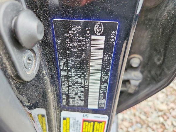 2020 TOYOTA CAMRY LE Hybrid