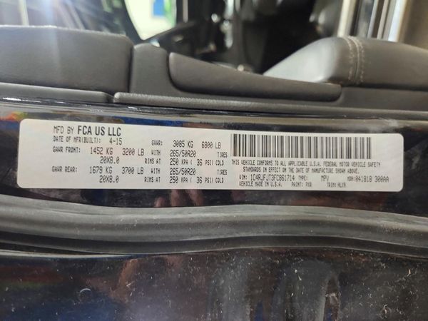 2015 JEEP GRAN CHERO