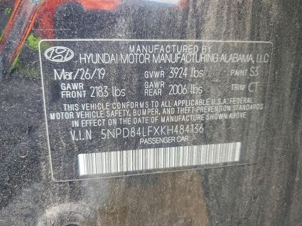 2019 HYUNDAI ELANTRA