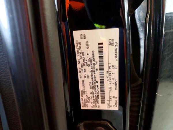 2018 FORD F150 — VINS