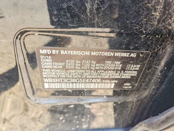 2016 BMW X1 xDrive28i — VINS