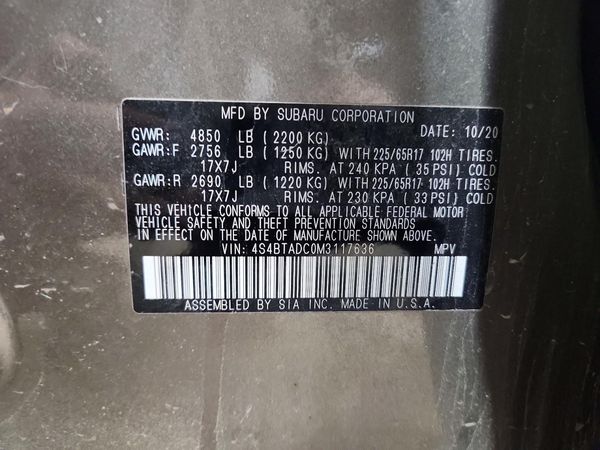 2021 SUBARU OUTBACK