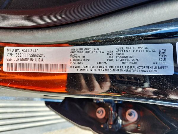 2025 RAM 1500 Limited — VINS