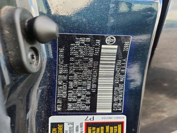 2014 TOYOTA CAMRY