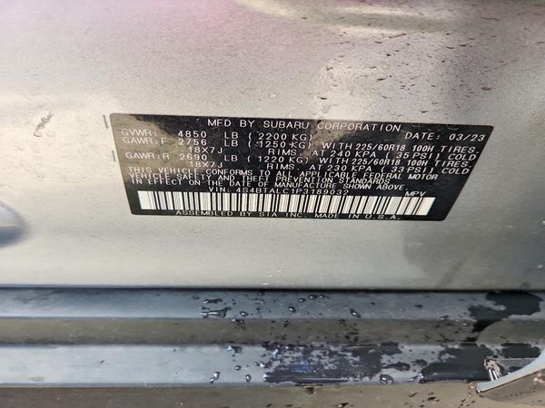 2023 SUBARU OUTBACK Onyx Edition