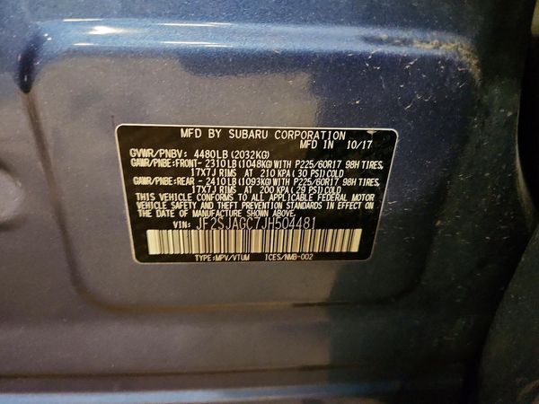 2018 SUBARU FORESTER Premium+ES