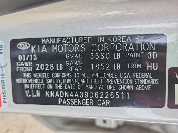 2013 KIA RIO EX / SX