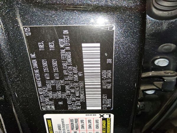 2026 LEXUS RX 350H — VINS