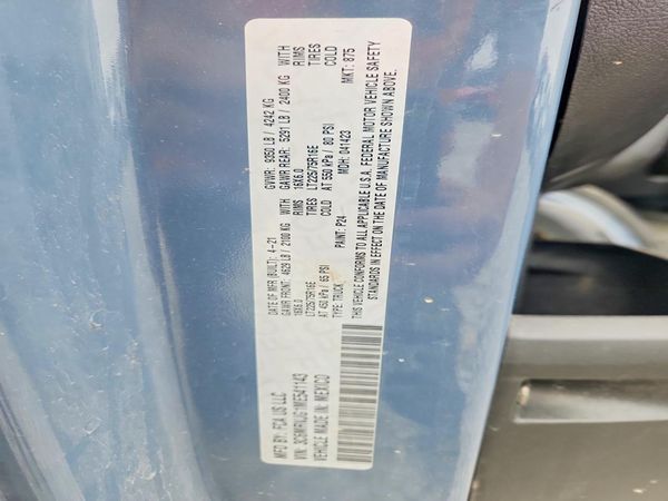 2021 RAM PROMASTER 3500 — VINS