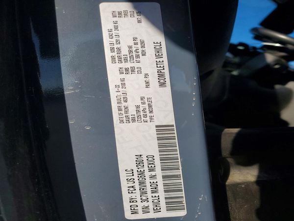 2022 RAM PROMASTER 3500 — VINS