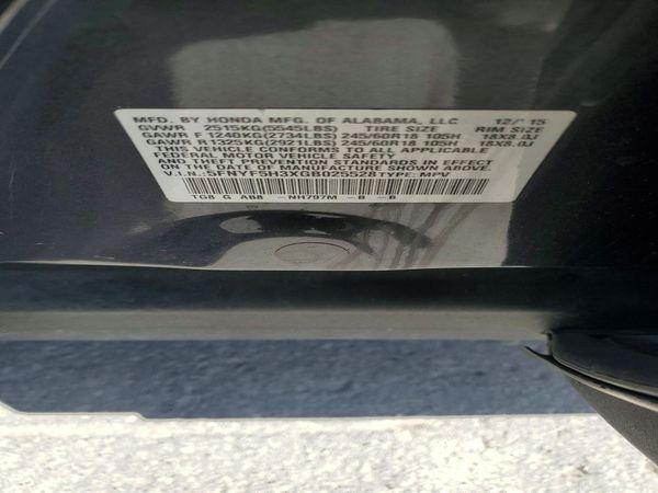 2016 HONDA PILOT EX