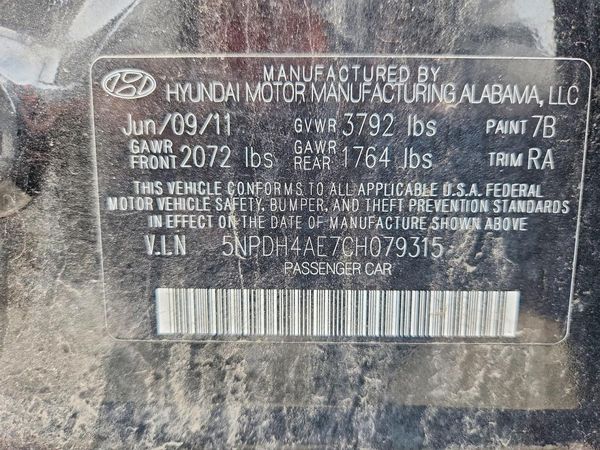 2012 HYUNDAI ELANTRA GLS(Middle grade)