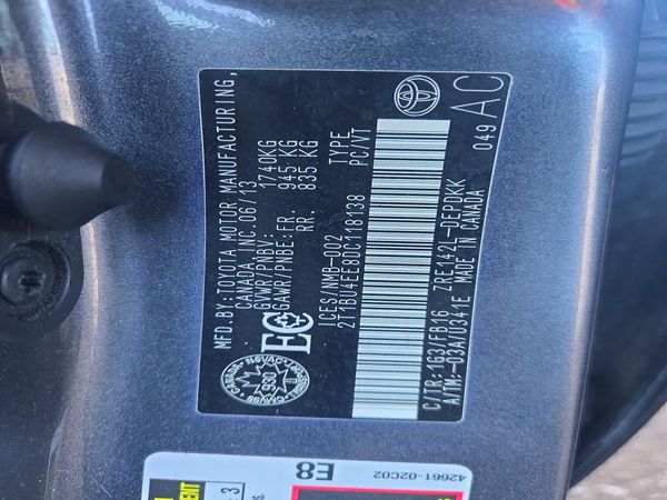 2013 TOYOTA COROLLA