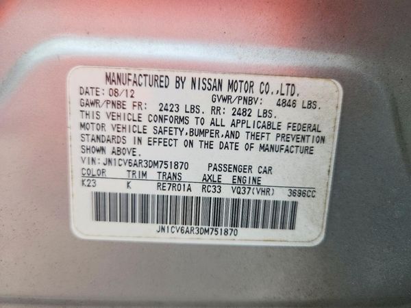 2013 INFINITI G37