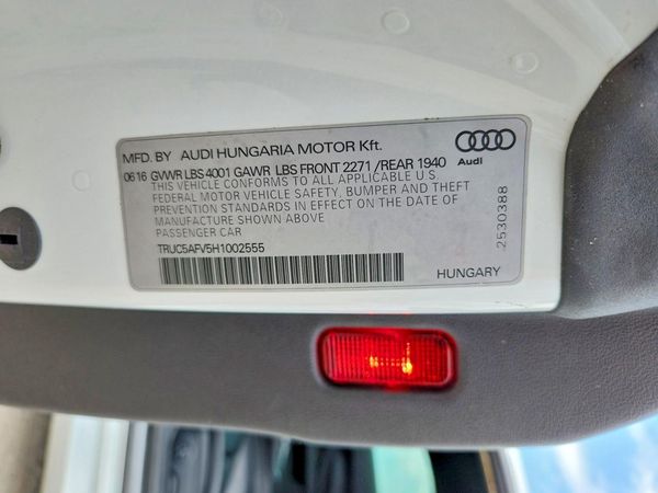 2017 AUDI TT
