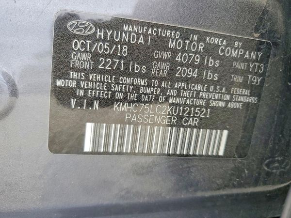 2019 HYUNDAI IONIQ SEL (HEV)