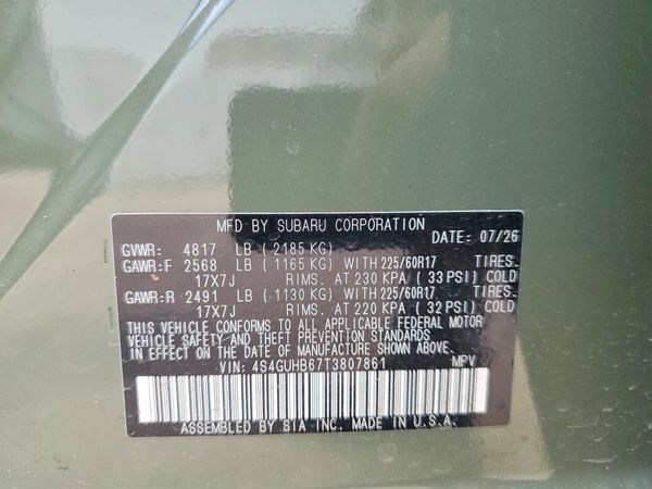 2026 SUBARU CROSSTREK