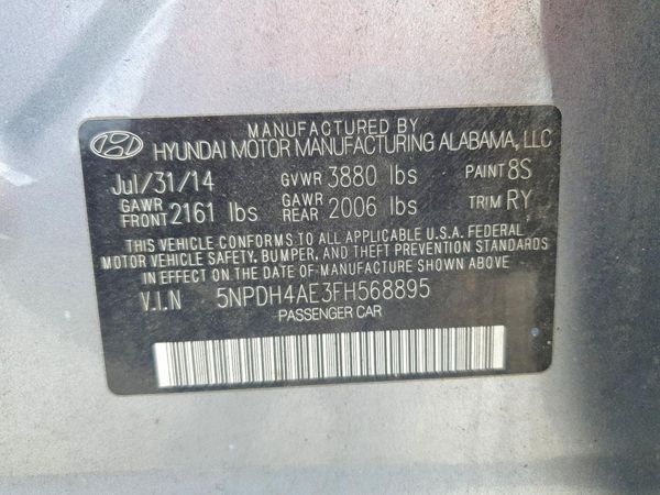 2015 HYUNDAI ELANTRA GLS(Middle)
