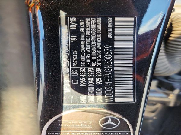 2016 MERCEDES-BENZ CLA CLA250