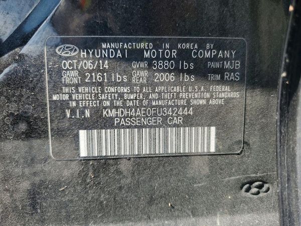 2015 HYUNDAI ELANTRA