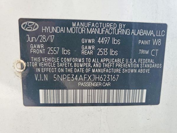 2018 HYUNDAI SONATA
