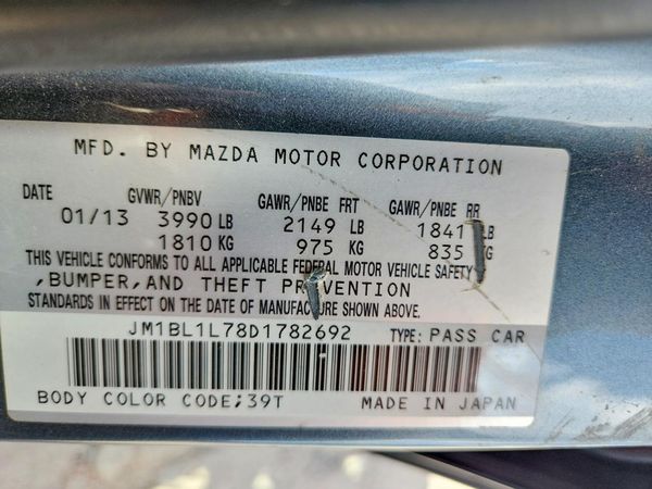 2013 MAZDA 3 Touring/GS