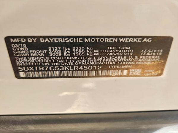 2019 BMW X3 sDrive30i