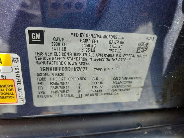 2013 CHEVROLET TRAVERSE LS