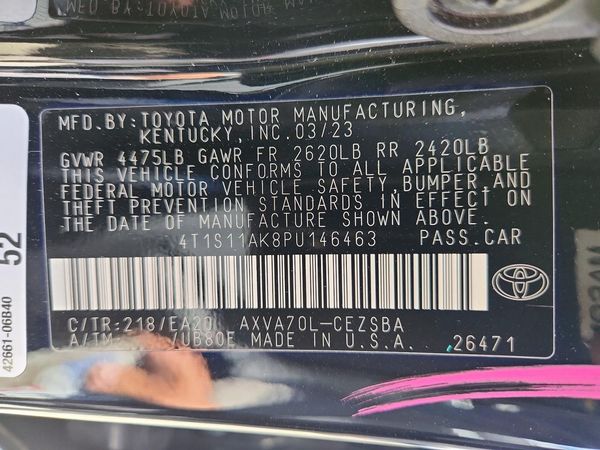 2023 TOYOTA CAMRY