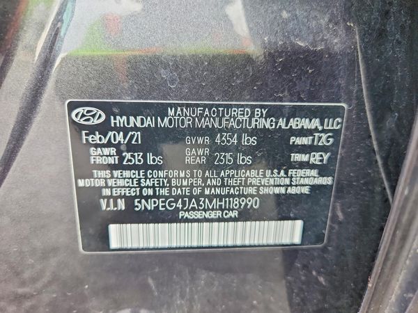 2021 HYUNDAI SONATA SE