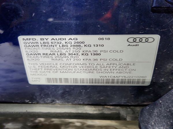 2018 AUDI SQ5 quattro Prestige