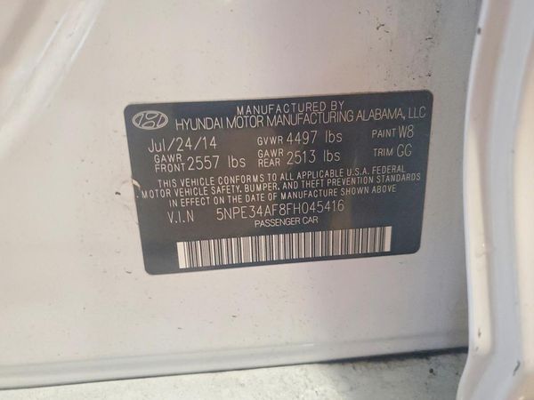 2015 HYUNDAI SONATA