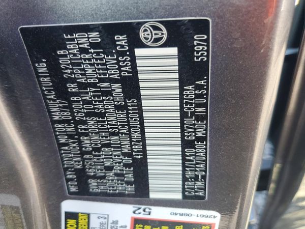 2018 TOYOTA CAMRY