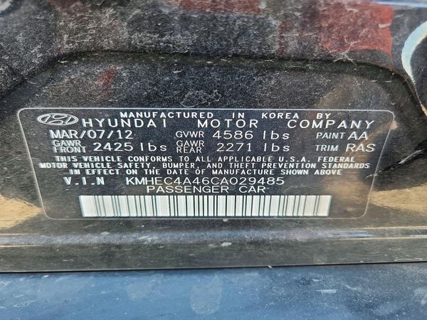 2012 HYUNDAI SONATA