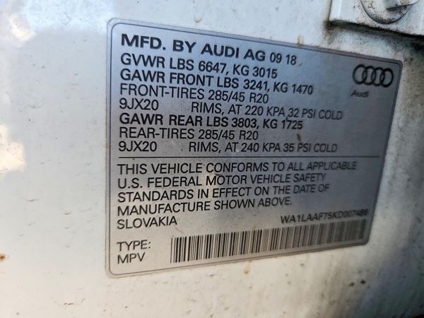 2019 AUDI Q7