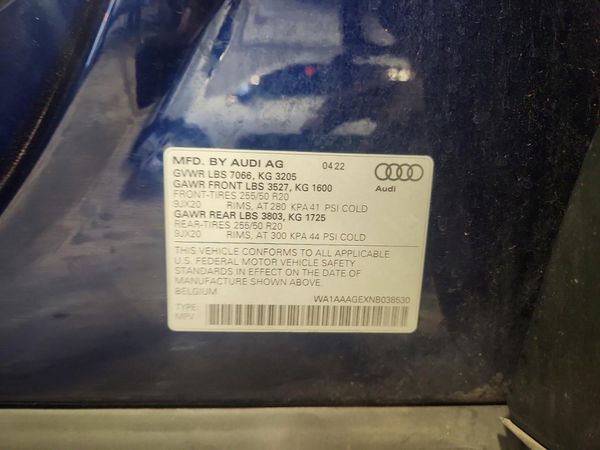2022 AUDI E-TRON