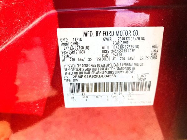 2019 FORD EDGE Titanium