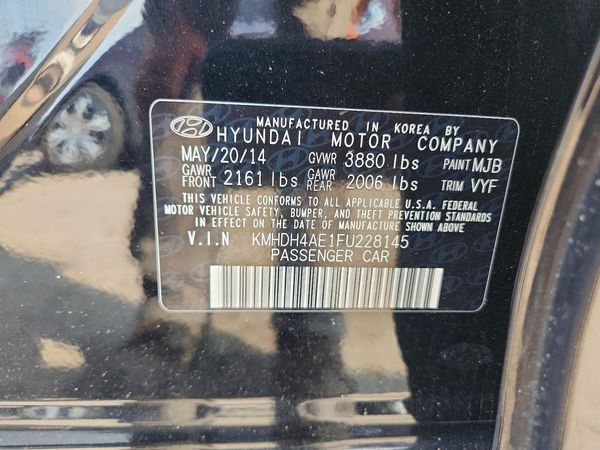 2015 HYUNDAI ELANTRA