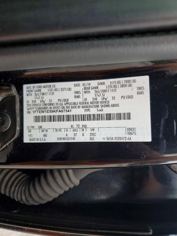 2019 FORD F150