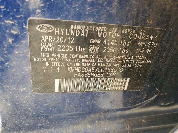 2012 HYUNDAI ELANTRA GLS