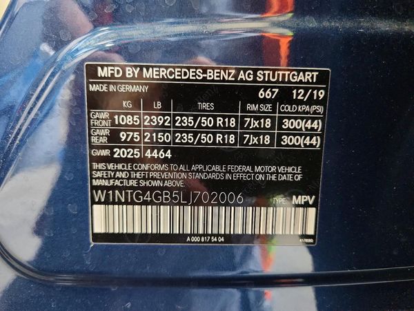 2020 MERCEDES-BENZ GLA GLA250-4M