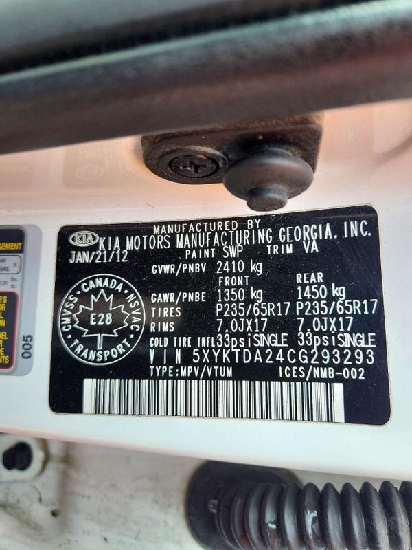2012 KIA SORENTO GL(Middle-low grade)