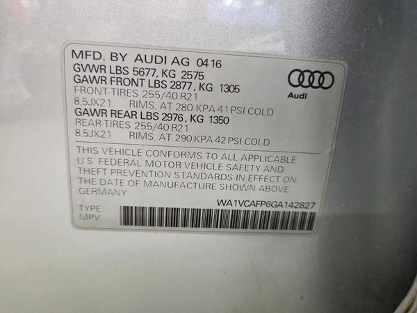 2016 AUDI SQ5 quattro Prestige