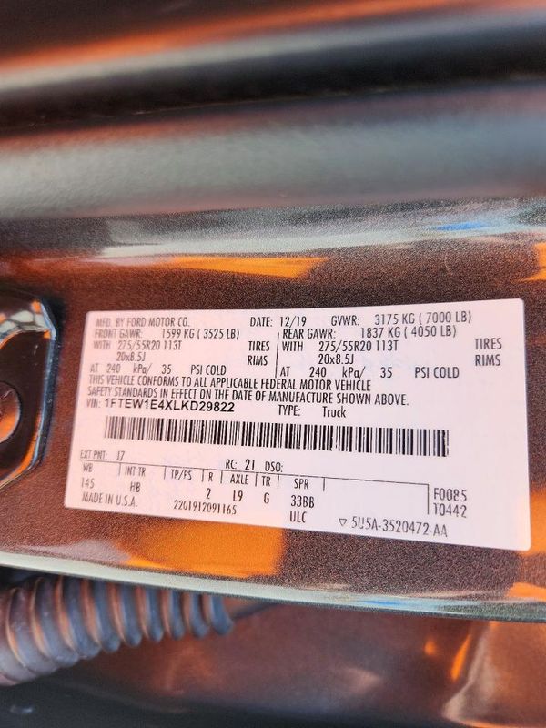 2020 FORD F150