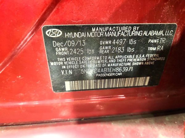 2014 HYUNDAI SONATA