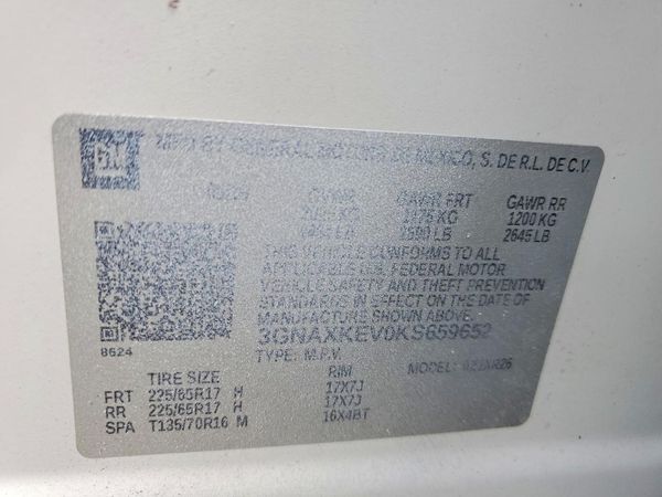 2019 CHEVROLET EQUINOX LT (1LT)