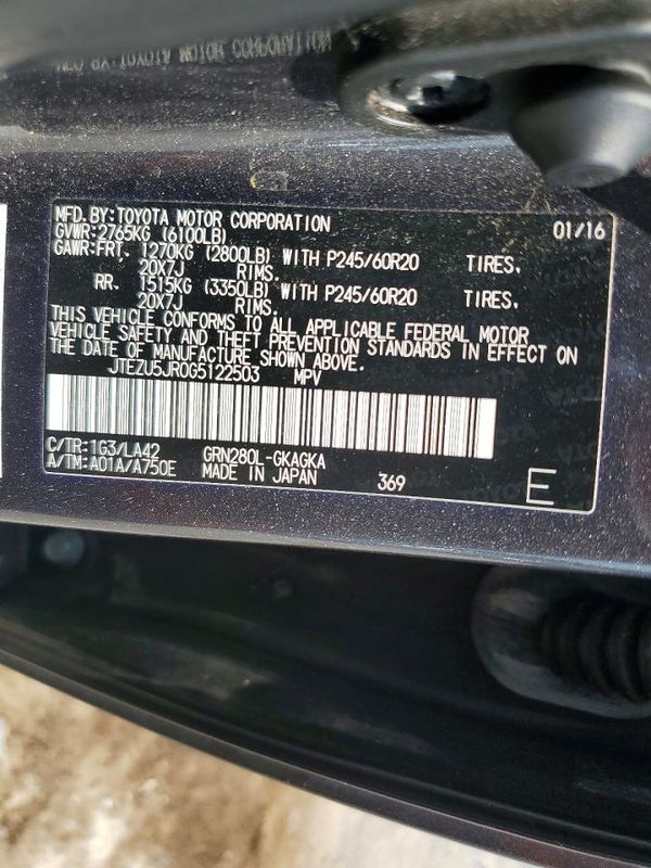 2016 TOYOTA 4RUNNER
