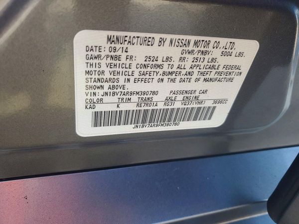 2015 INFINITI Q50